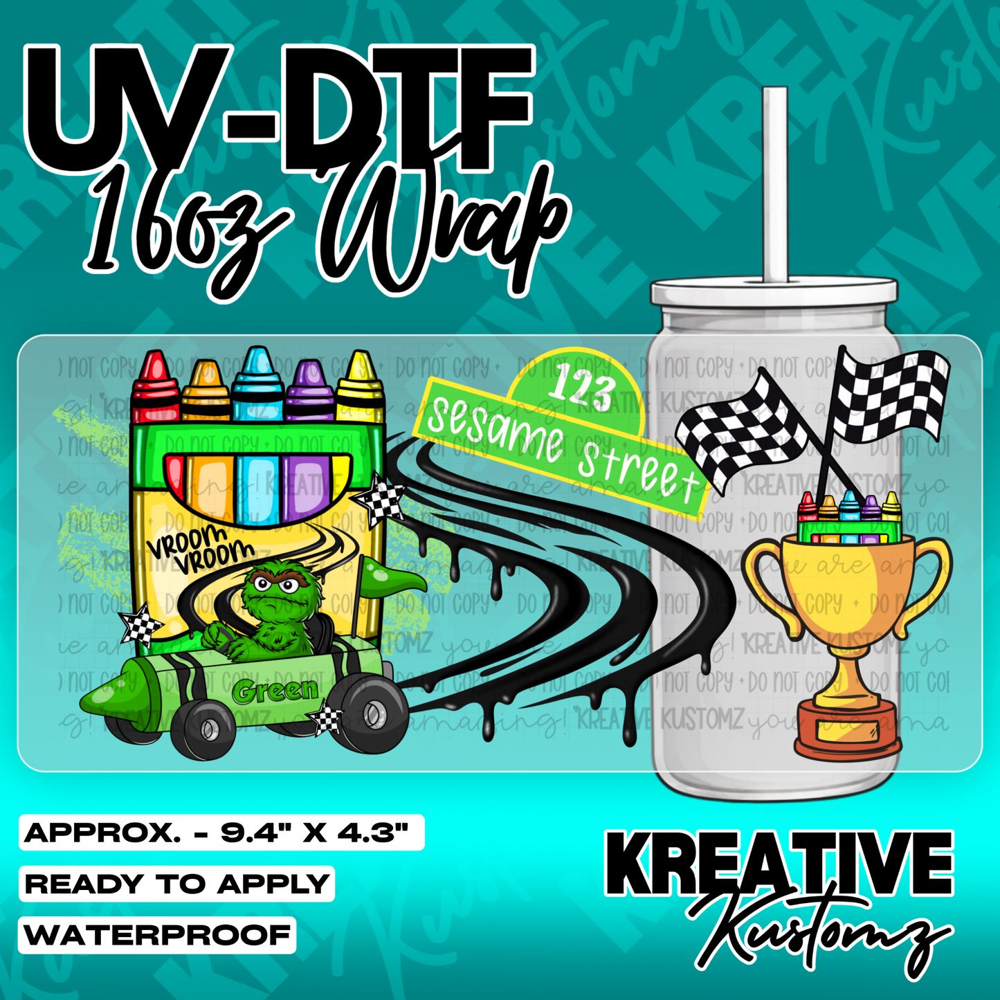 6073 | UV DTF Cup Wrap for 16oz Libbey Glass