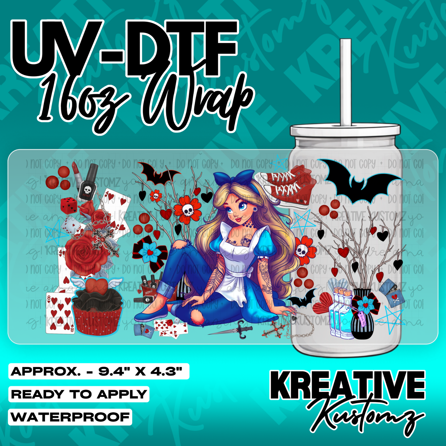 6079 | UV DTF Cup Wrap for 16oz Libbey Glass