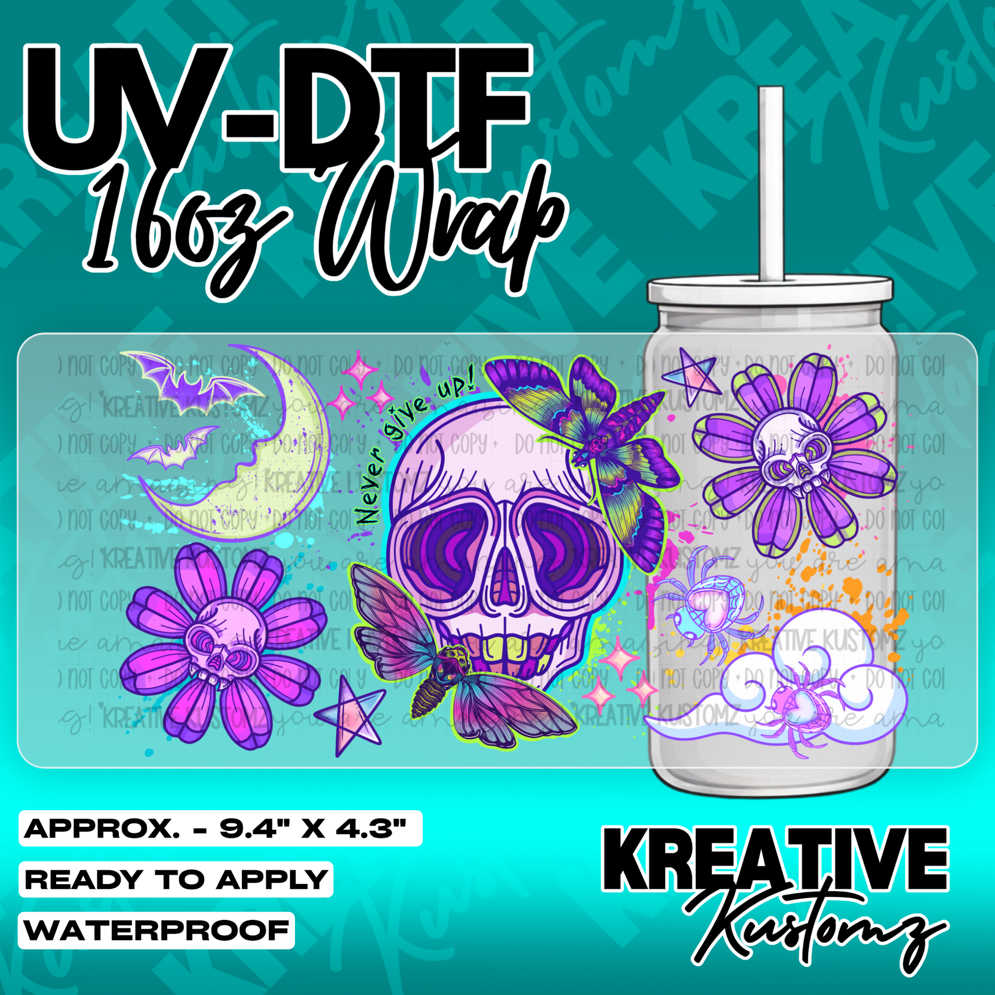 6081 | UV DTF Cup Wrap for 16oz Libbey Glass