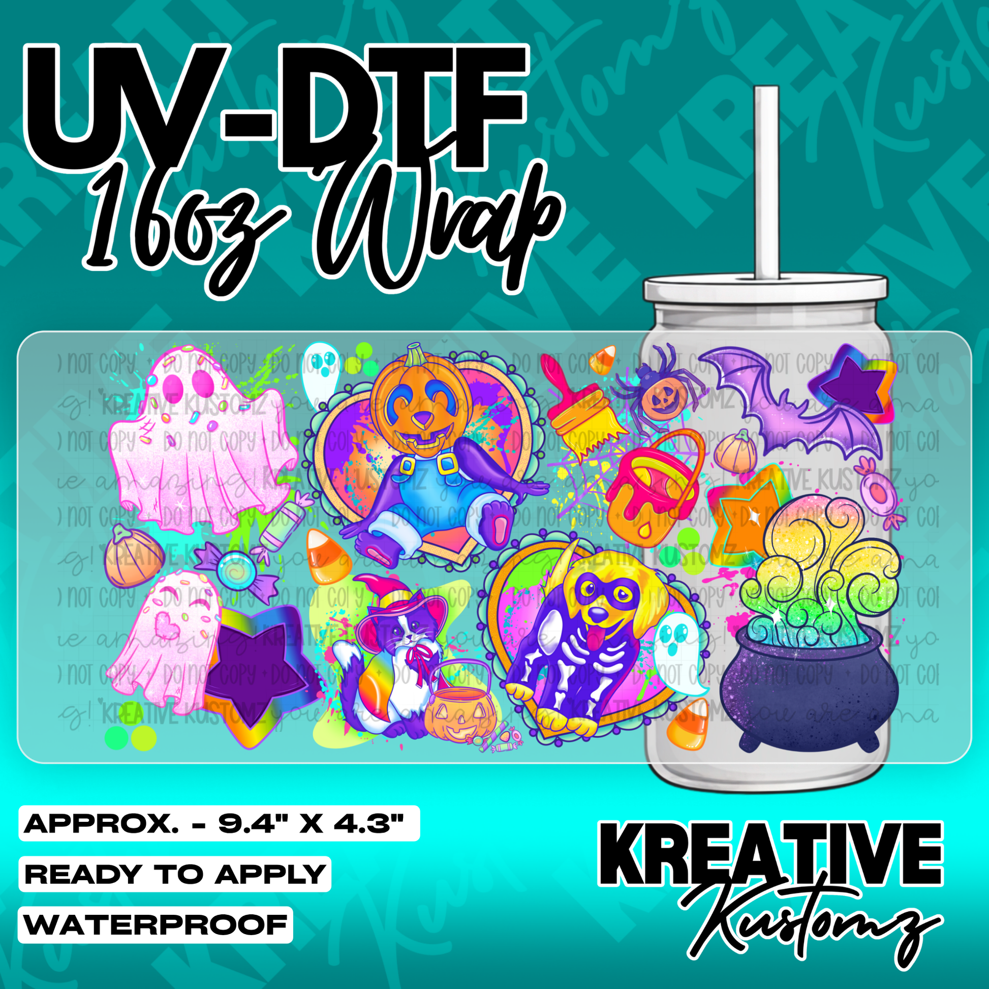 6082 | UV DTF Cup Wrap for 16oz Libbey Glass