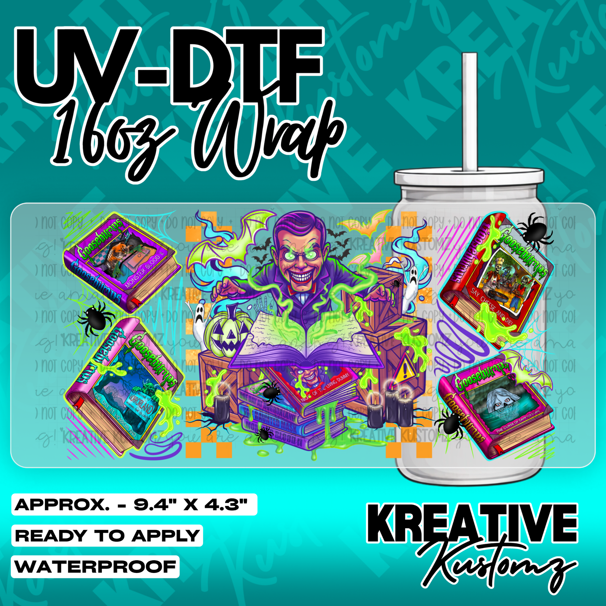 6084 | UV DTF Cup Wrap for 16oz Libbey Glass