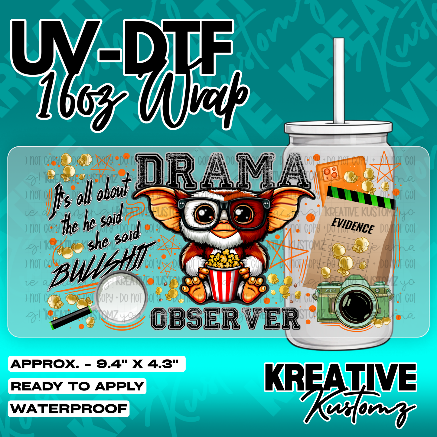 6086 | UV DTF Cup Wrap for 16oz Libbey Glass