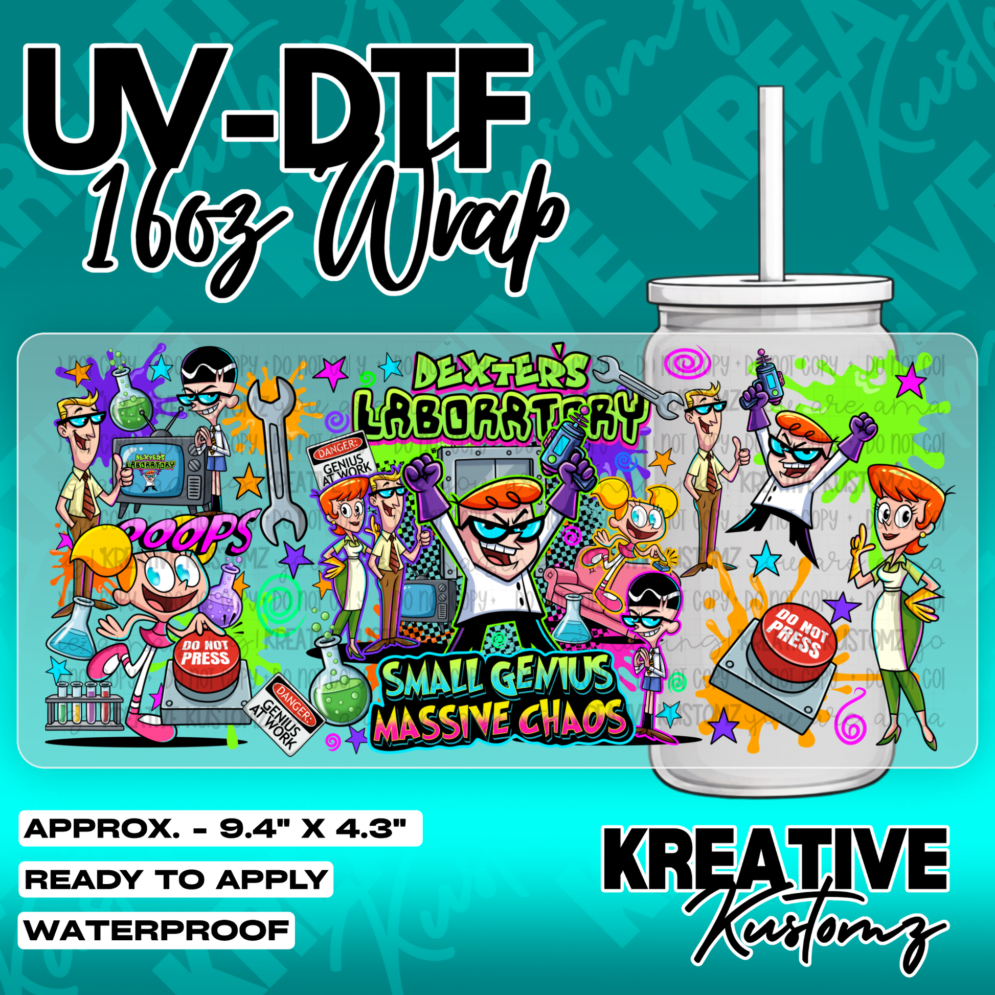 6087 | UV DTF Cup Wrap for 16oz Libbey Glass