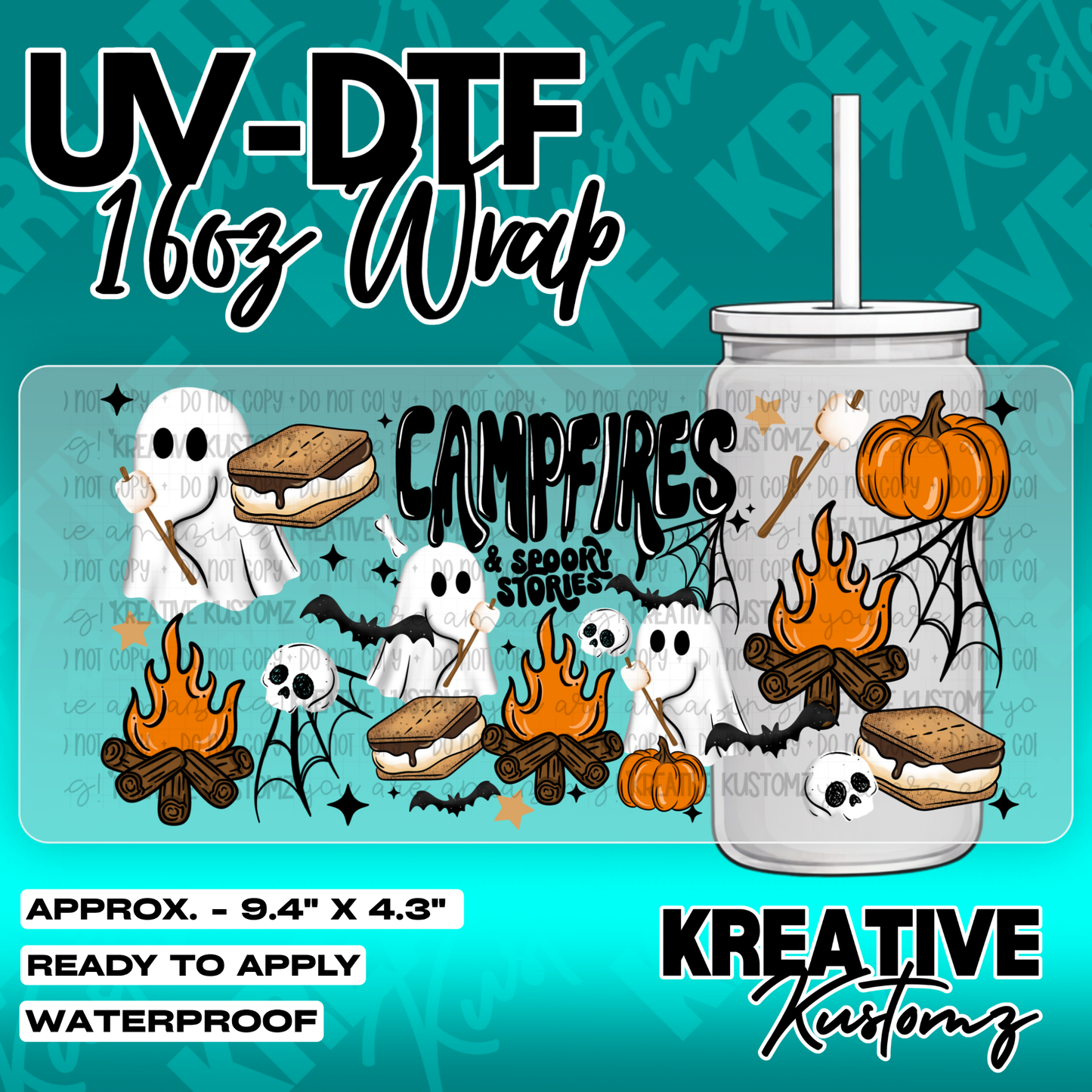 6090 | UV DTF Cup Wrap for 16oz Libbey Glass