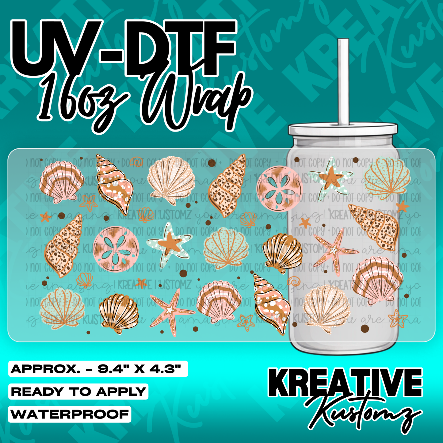 6110 | UV DTF Cup Wrap for 16oz Libbey Glass