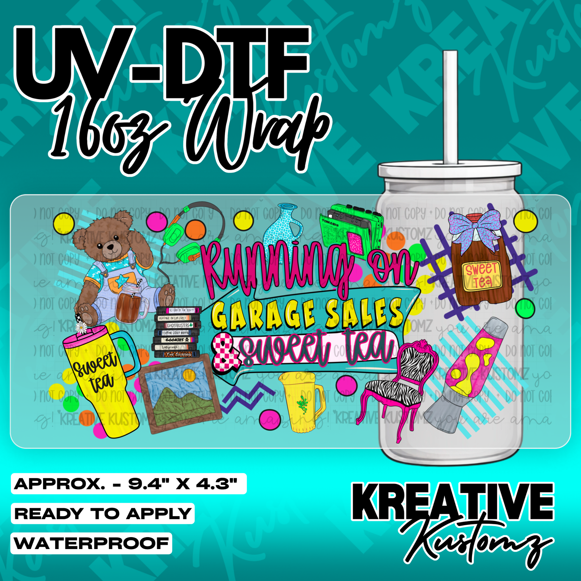 6116 | UV DTF Cup Wrap for 16oz Libbey Glass