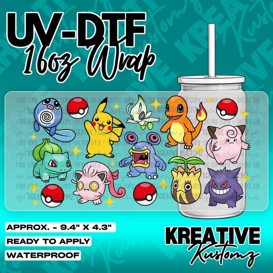 6117 | UV DTF Cup Wrap for 16oz Libbey Glass