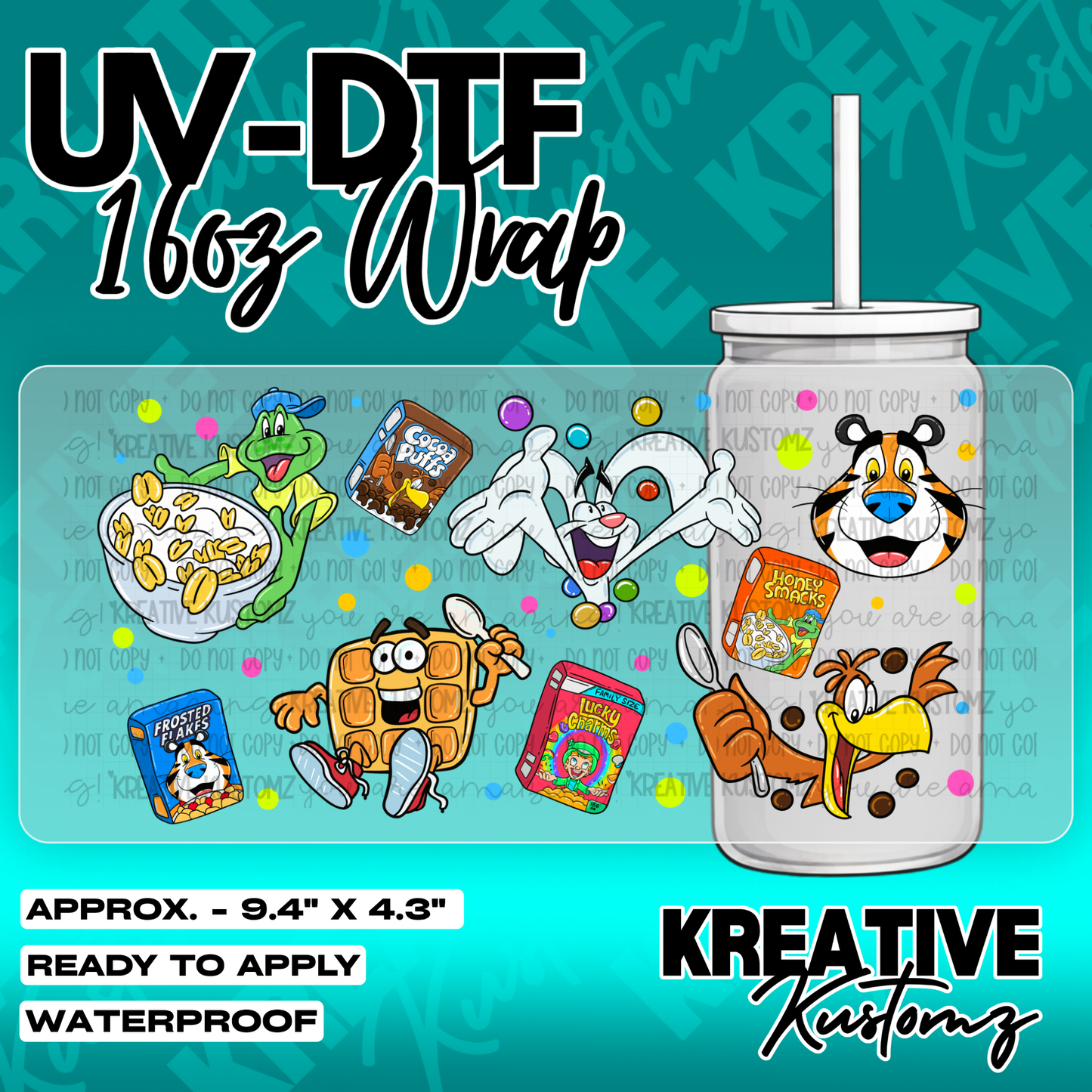 6119 | UV DTF Cup Wrap for 16oz Libbey Glass
