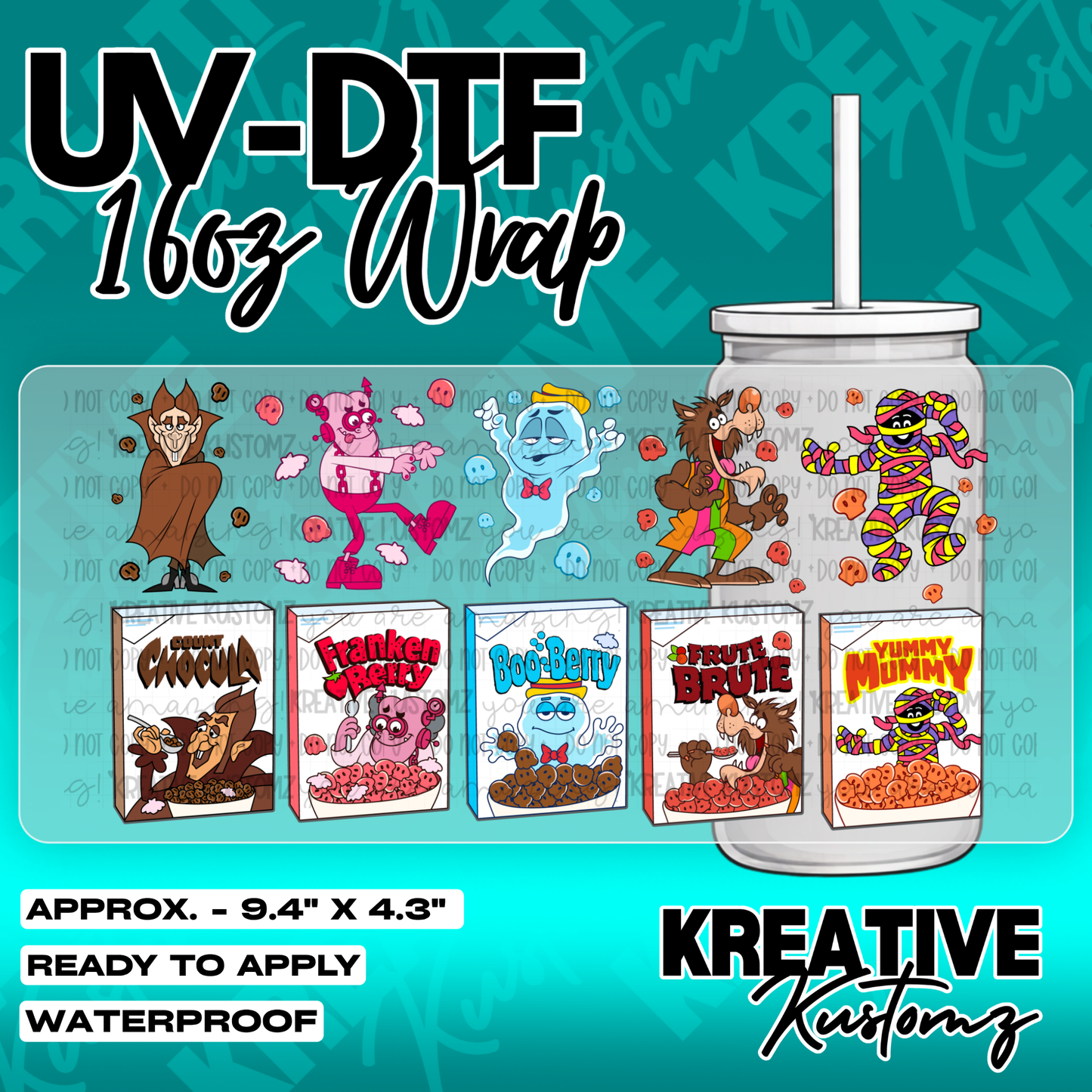 6120 | UV DTF Cup Wrap for 16oz Libbey Glass