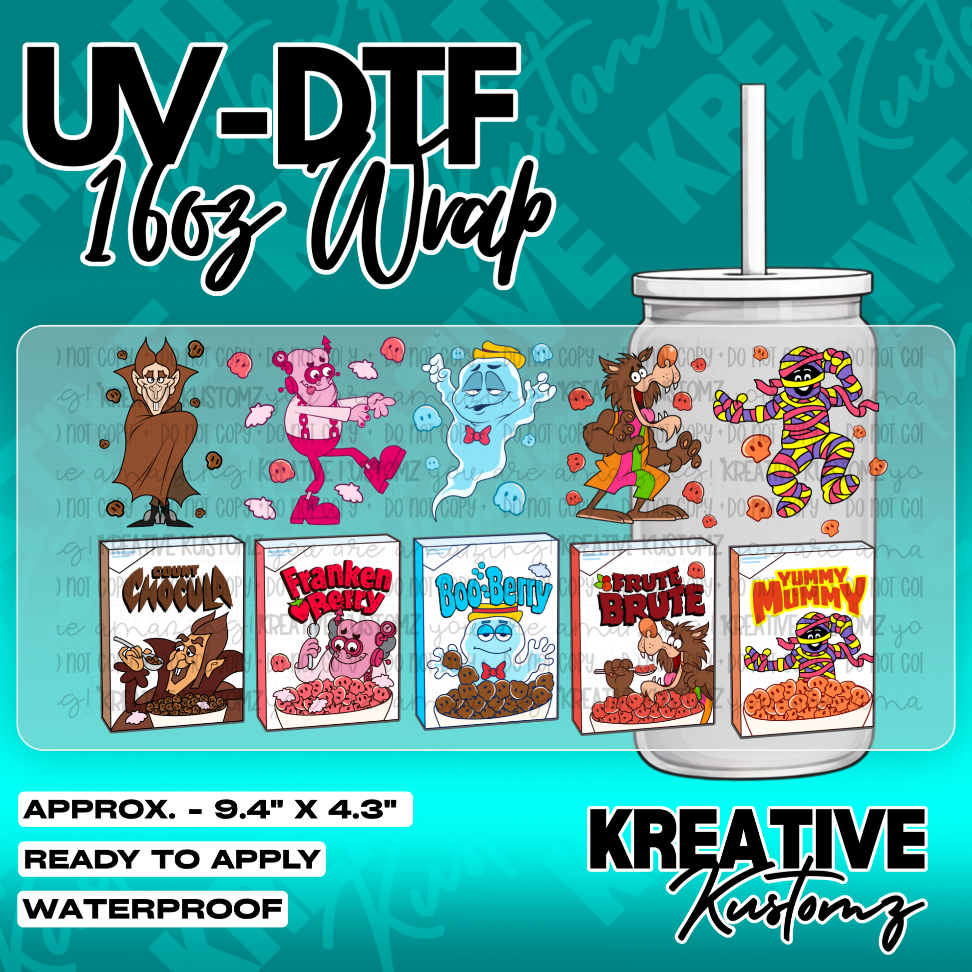 6120 | UV DTF Cup Wrap for 16oz Libbey Glass