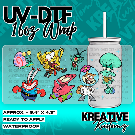6130 | UV DTF Cup Wrap for 16oz Libbey Glass