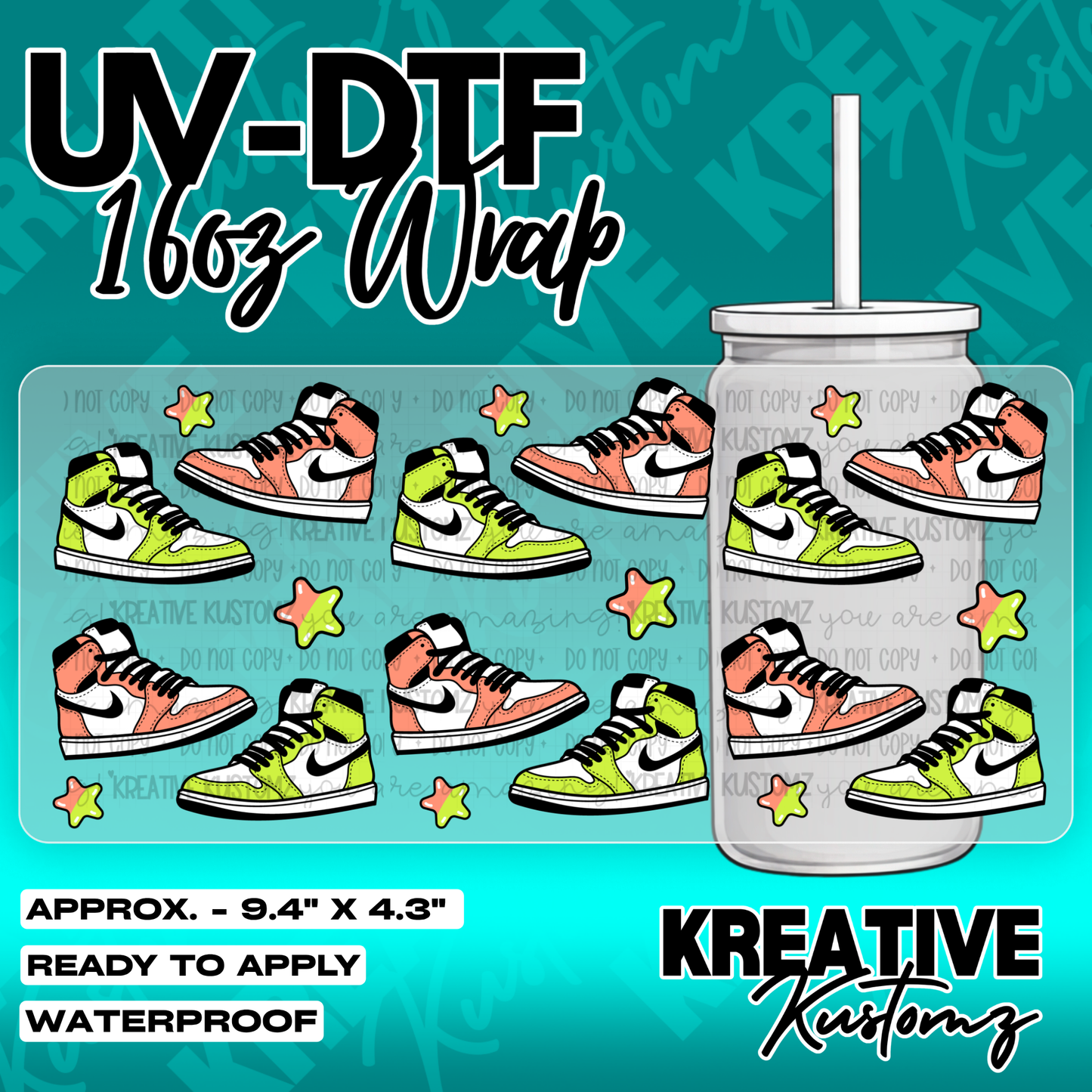 6137 | UV DTF Cup Wrap for 16oz Libbey Glass
