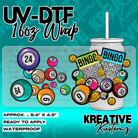 6139 | UV DTF Cup Wrap for 16oz Libbey Glass
