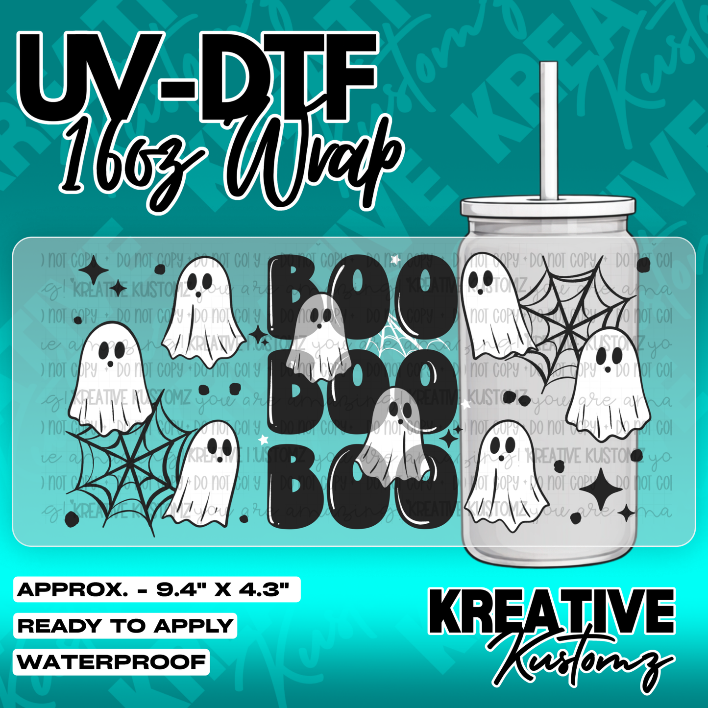 6163 | UV DTF Cup Wrap for 16oz Libbey Glass