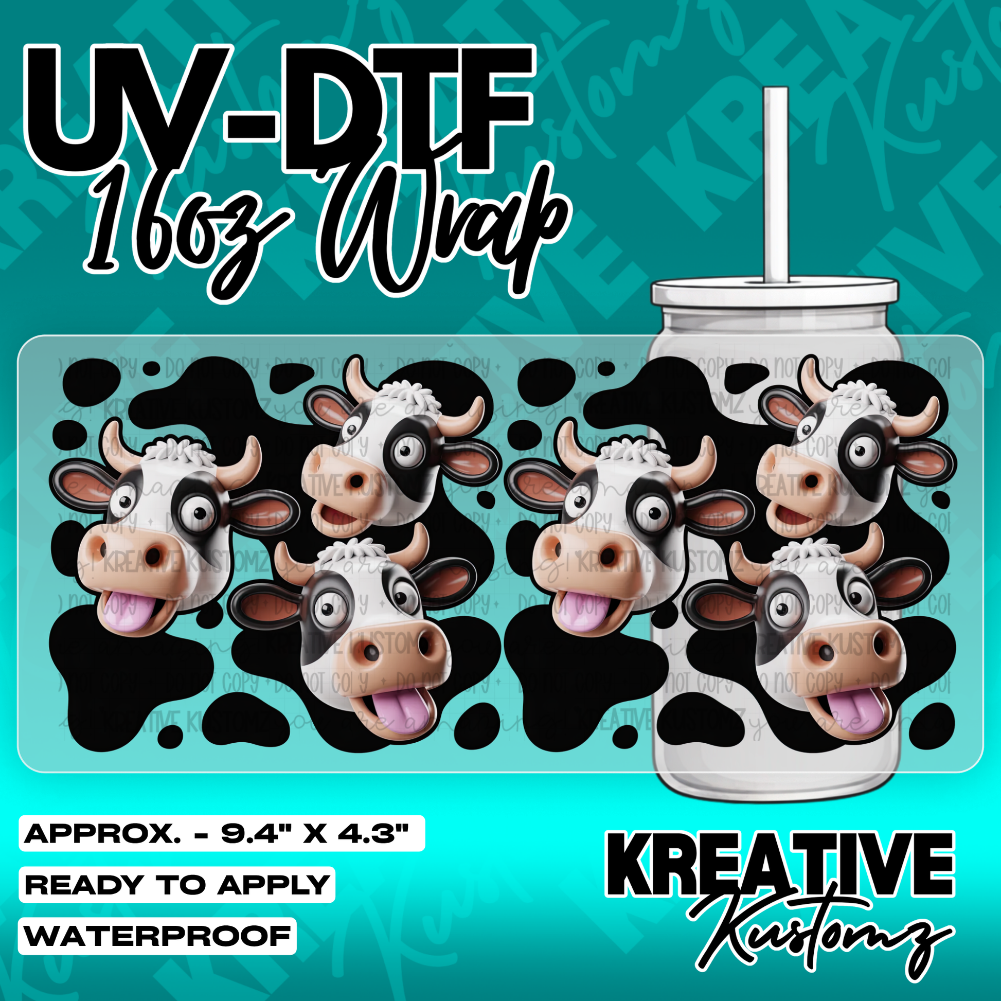 6170 | UV DTF Cup Wrap for 16oz Libbey Glass
