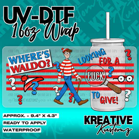 6189 | UV DTF Cup Wrap for 16oz Libbey Glass