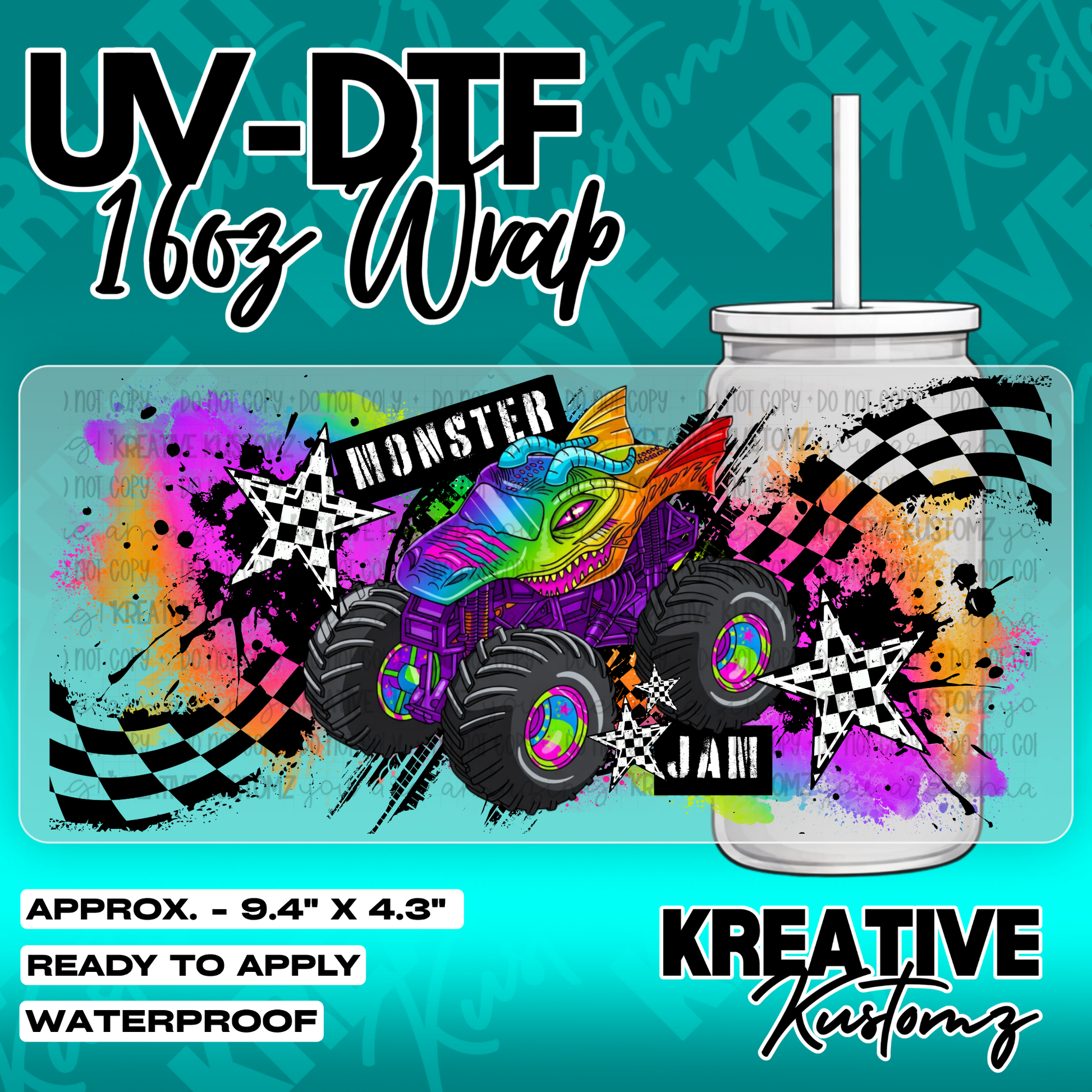 6191 | UV DTF Cup Wrap for 16oz Libbey Glass
