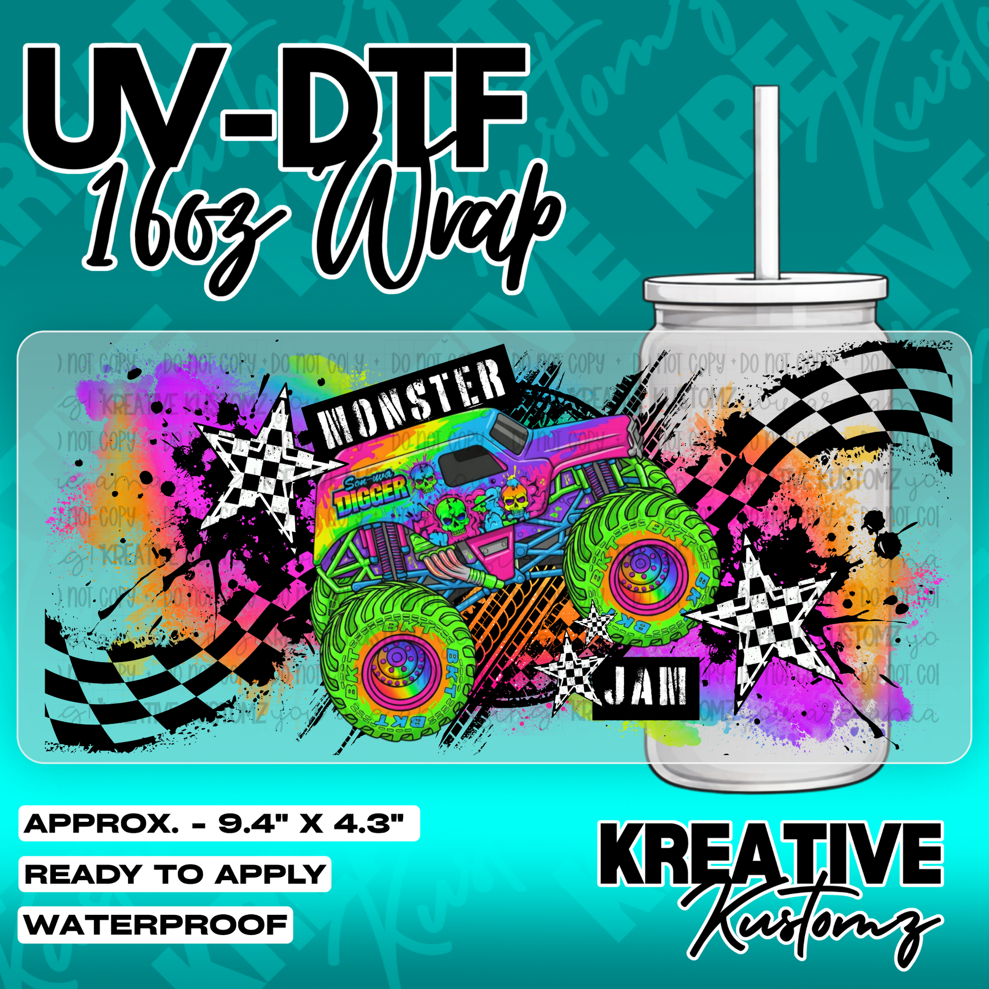 6192 | UV DTF Cup Wrap for 16oz Libbey Glass