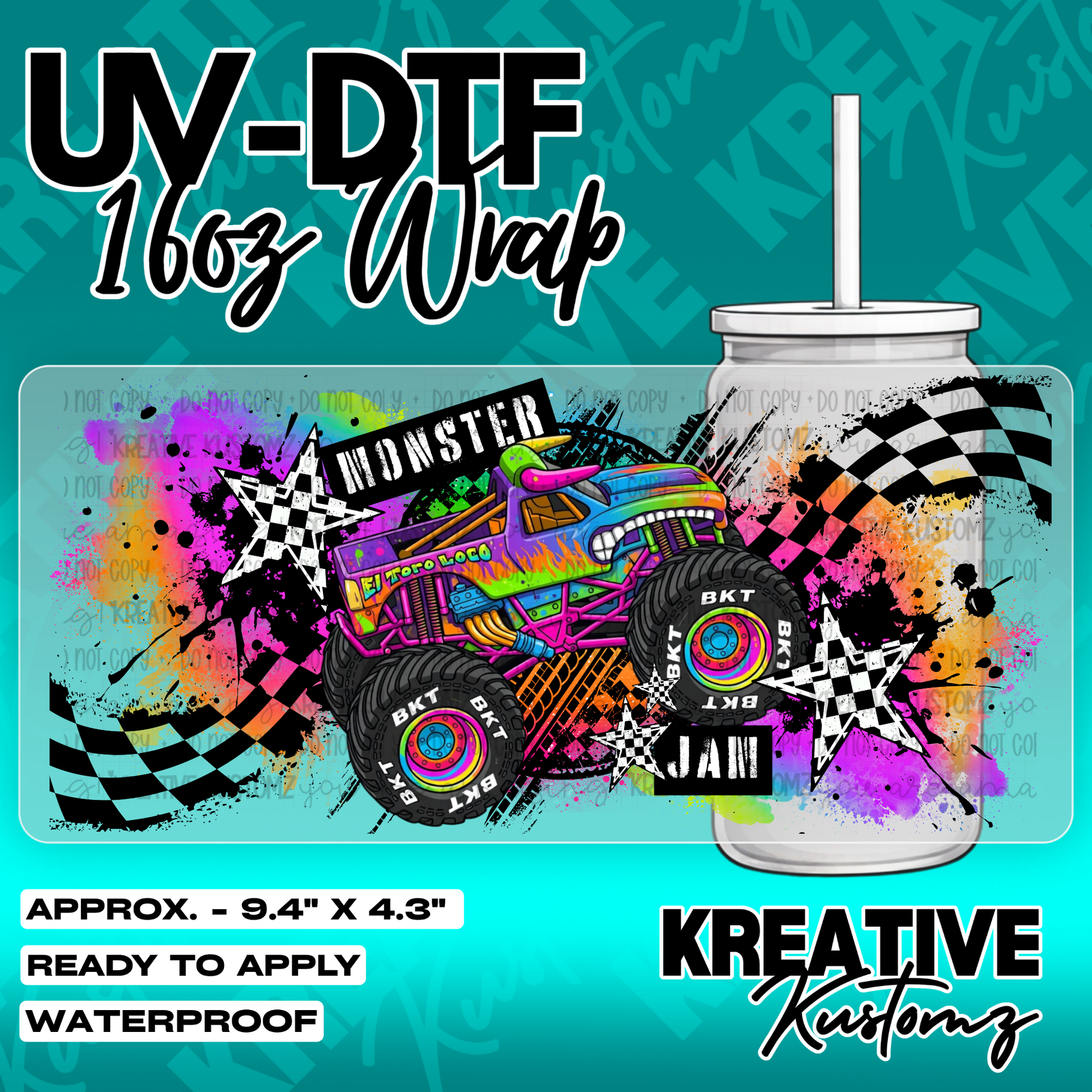 6202 | UV DTF Cup Wrap for 16oz Libbey Glass