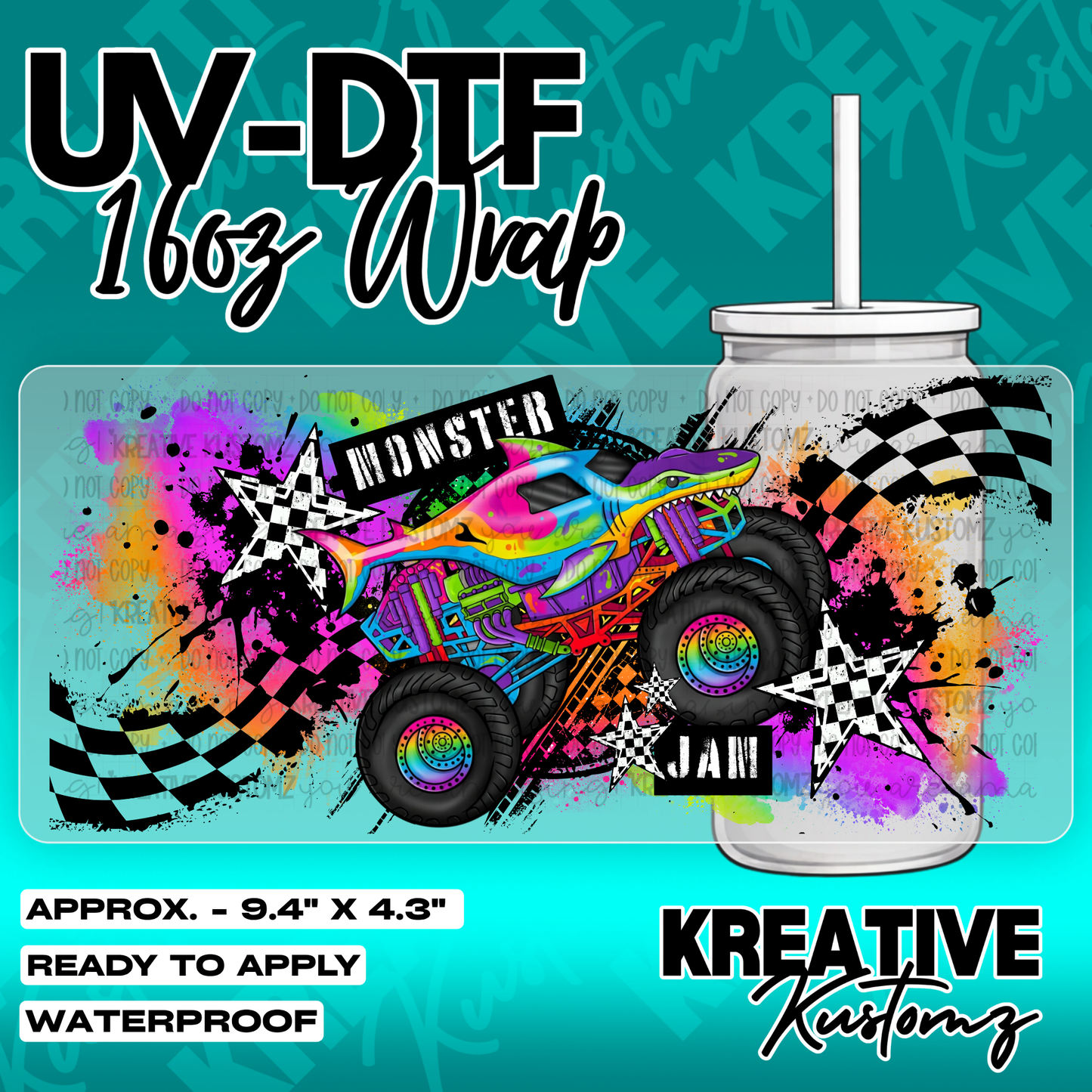 6206 | UV DTF Cup Wrap for 16oz Libbey Glass
