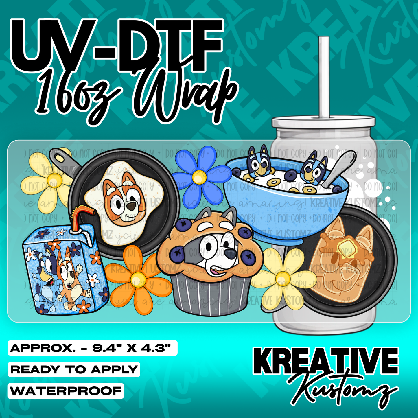 6212 | UV DTF Cup Wrap for 16oz Libbey Glass