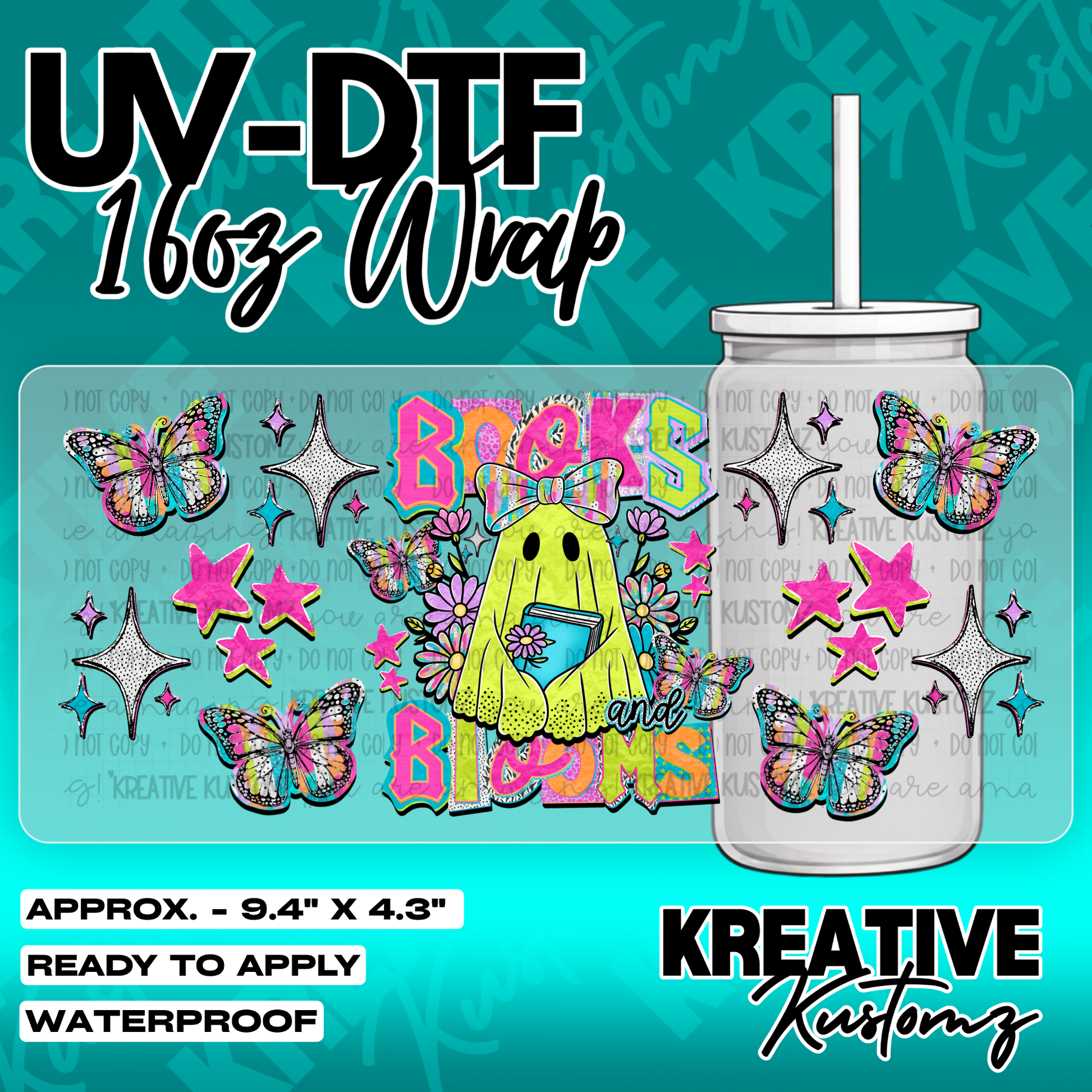 6225 | UV DTF Cup Wrap for 16oz Libbey Glass