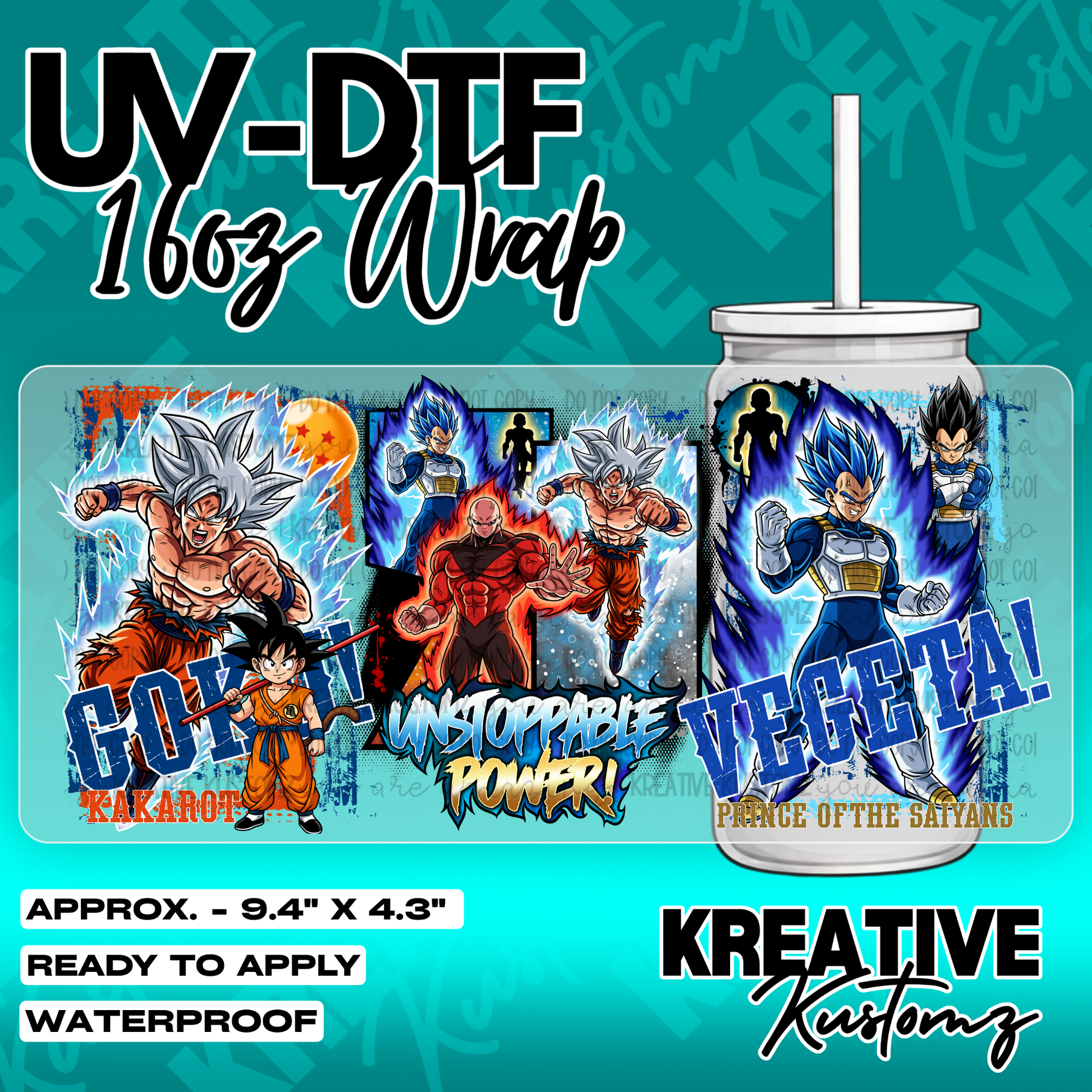 6231 | UV DTF Cup Wrap for 16oz Libbey Glass
