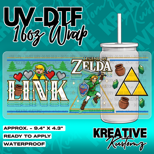 6233 | UV DTF Cup Wrap for 16oz Libbey Glass