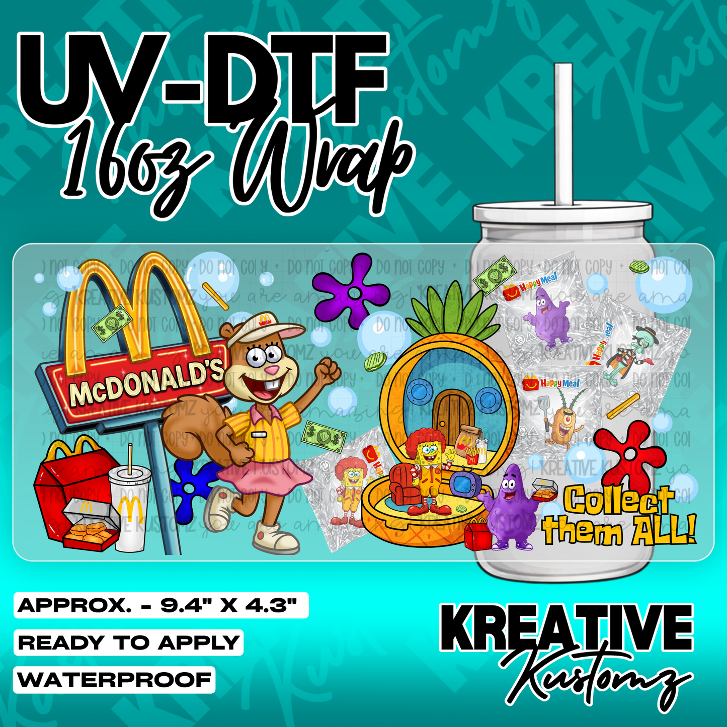6236 | UV DTF Cup Wrap for 16oz Libbey Glass