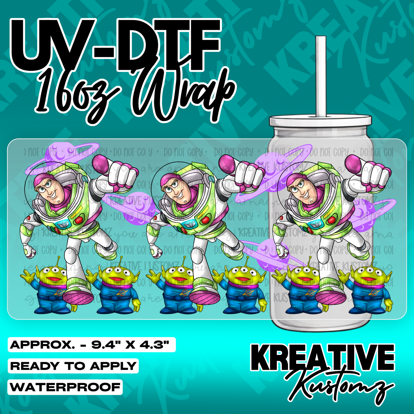 6238 | UV DTF Cup Wrap for 16oz Libbey Glass