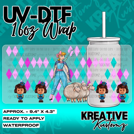 6239 | UV DTF Cup Wrap for 16oz Libbey Glass