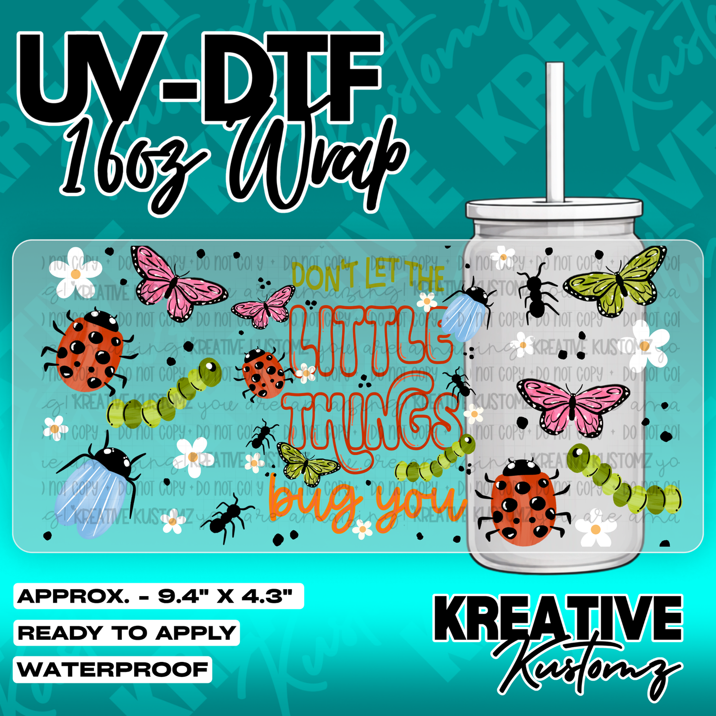 6246 | UV DTF Cup Wrap for 16oz Libbey Glass