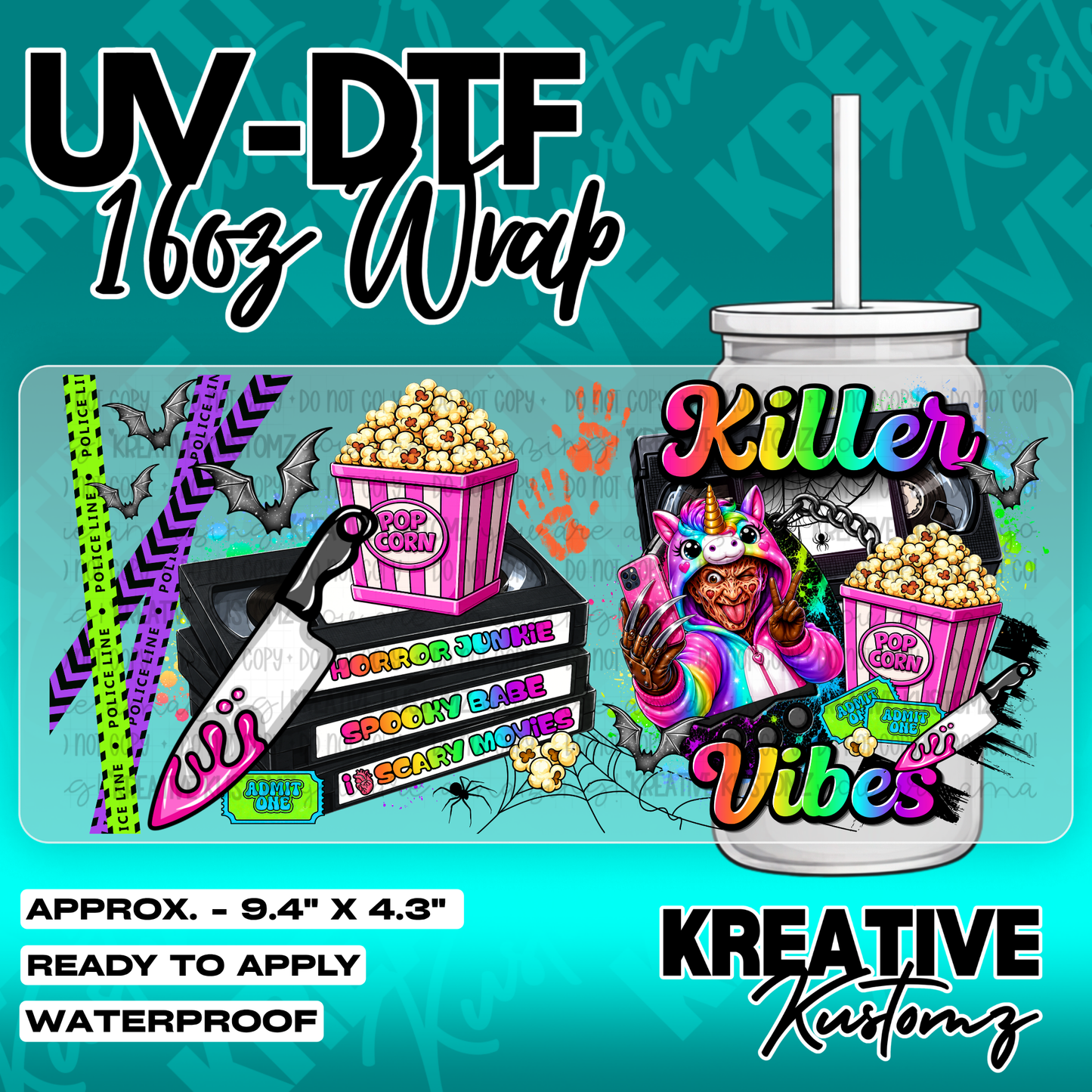 6255 | UV DTF Cup Wrap for 16oz Libbey Glass