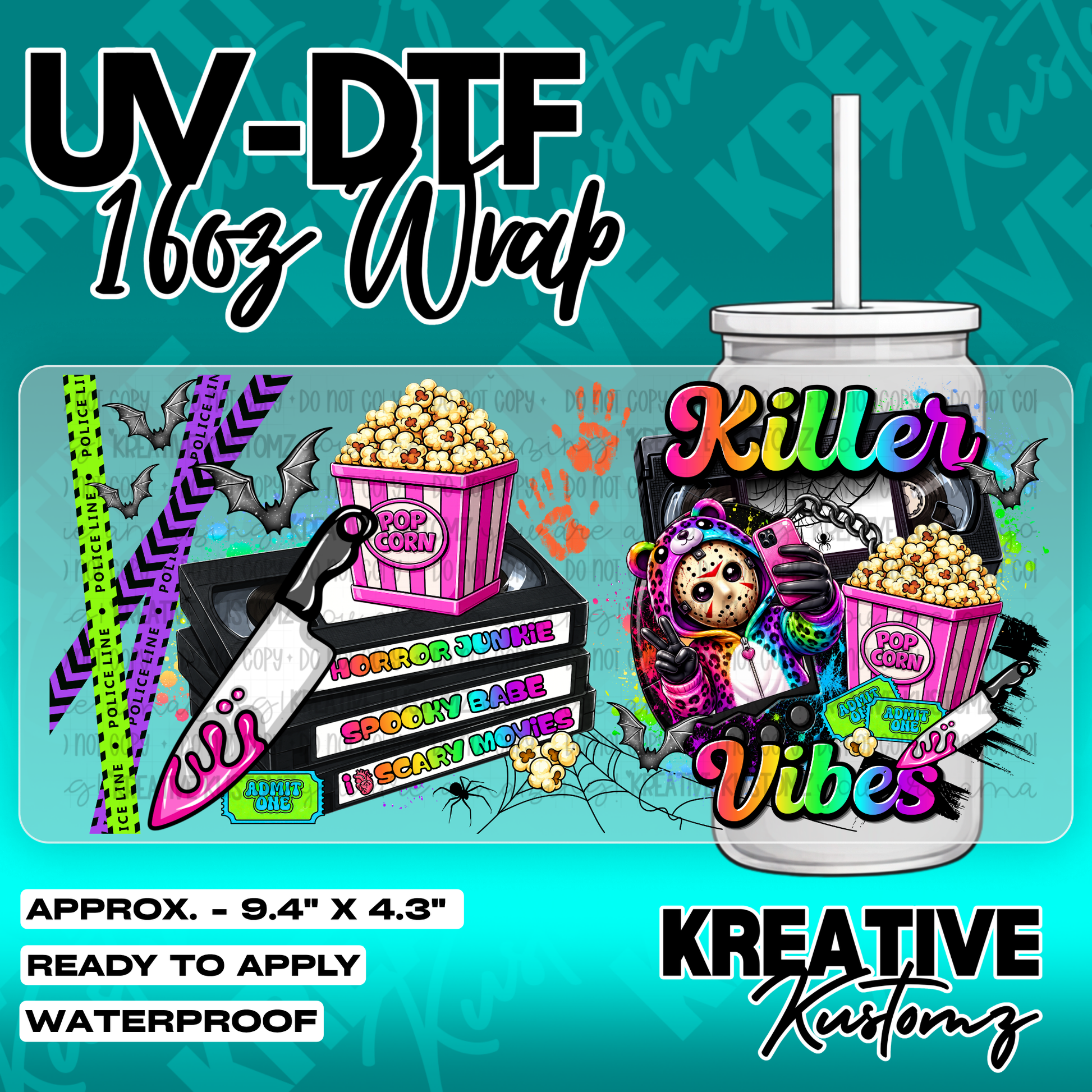 6258 | UV DTF Cup Wrap for 16oz Libbey Glass