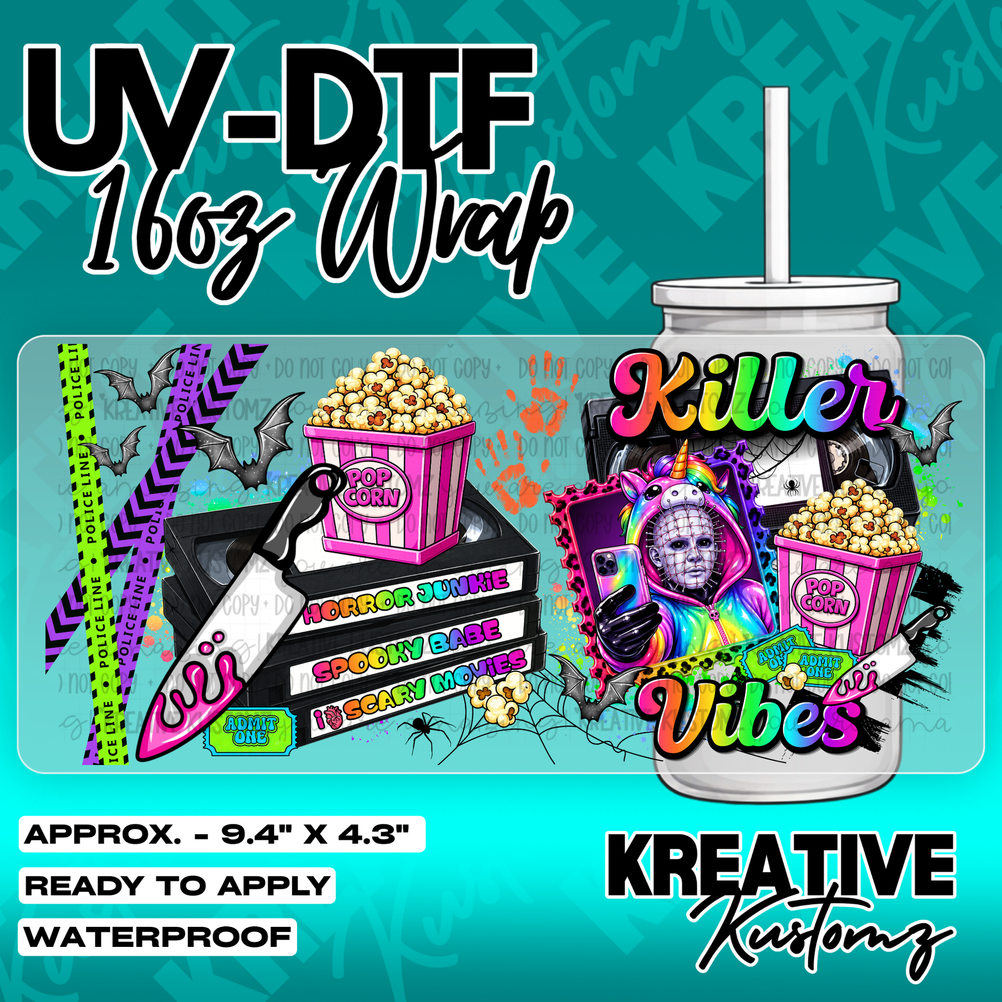 6261 | UV DTF Cup Wrap for 16oz Libbey Glass