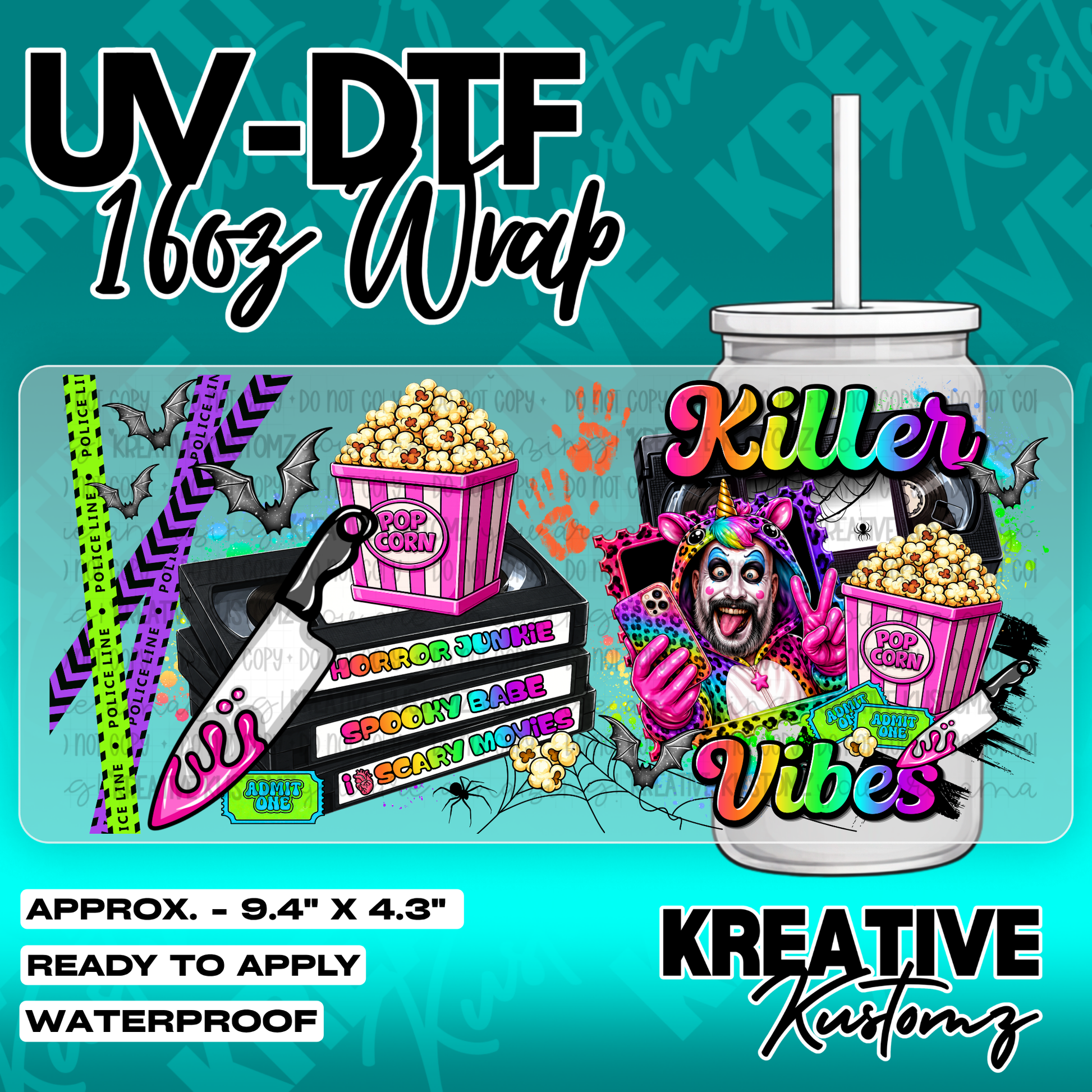 6262 | UV DTF Cup Wrap for 16oz Libbey Glass