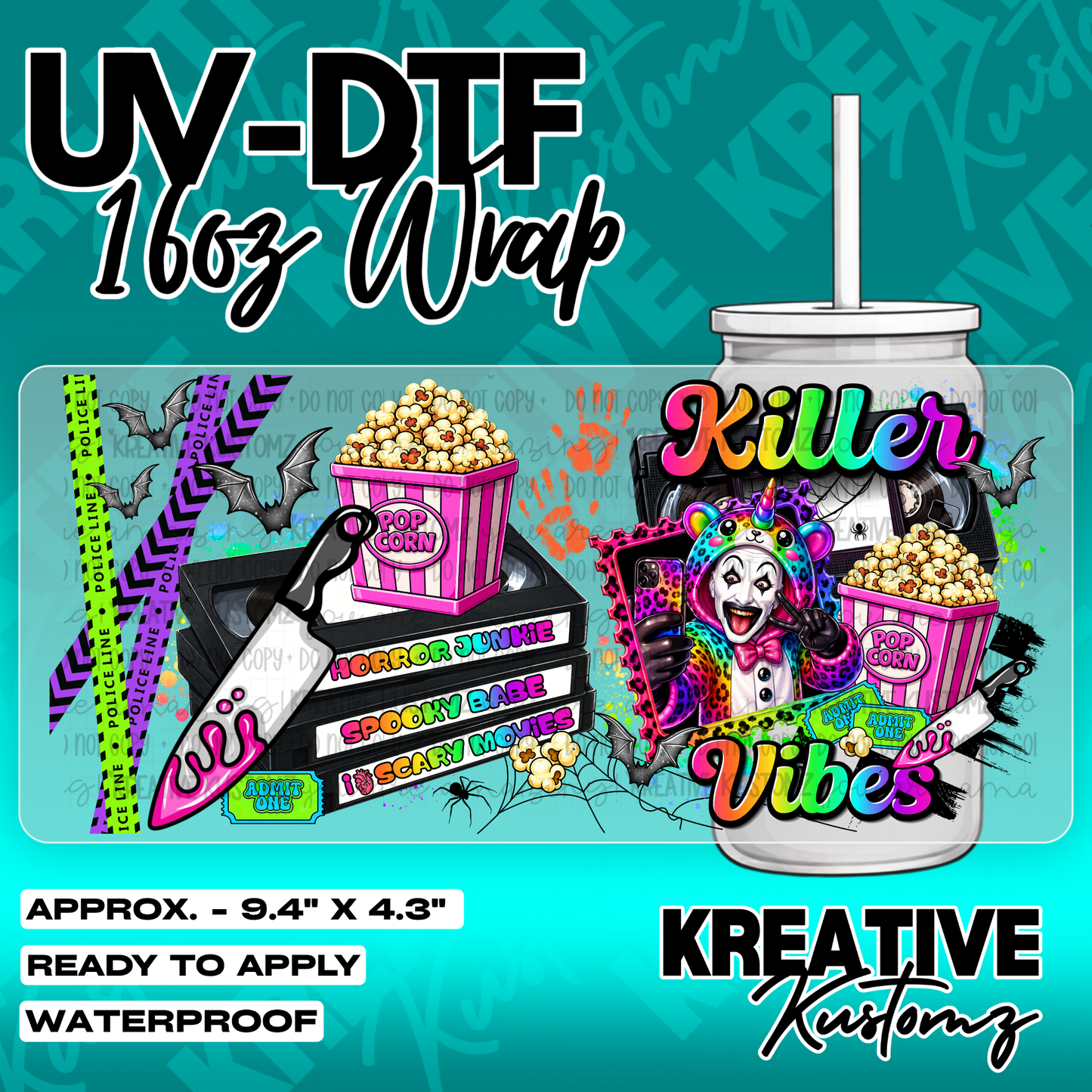 6263 | UV DTF Cup Wrap for 16oz Libbey Glass
