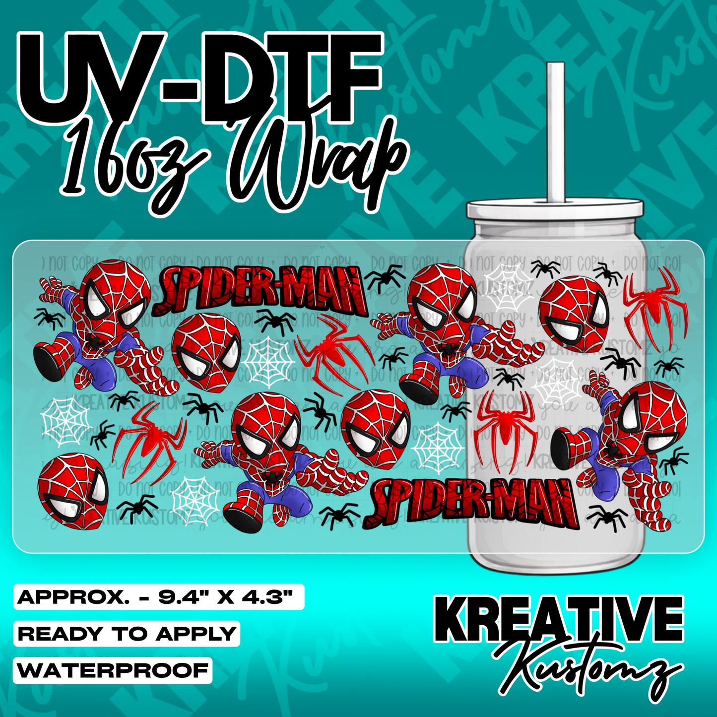 6264 | UV DTF Cup Wrap for 16oz Libbey Glass