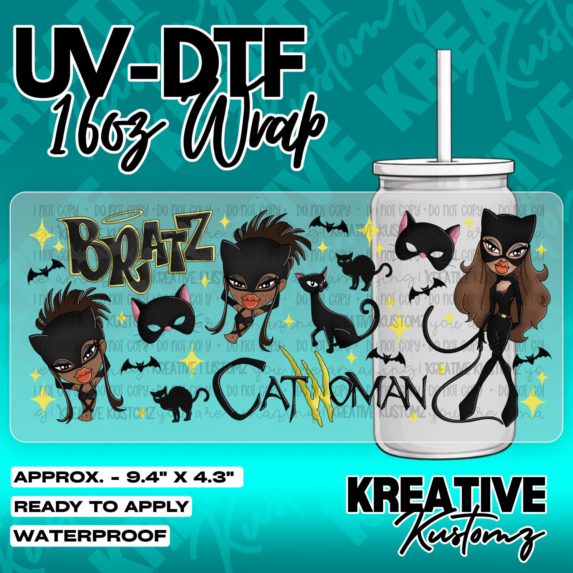6267 | UV DTF Cup Wrap for 16oz Libbey Glass