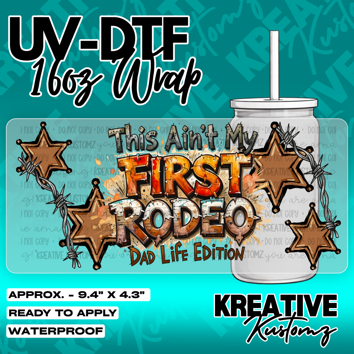 6277 | UV DTF Cup Wrap for 16oz Libbey Glass
