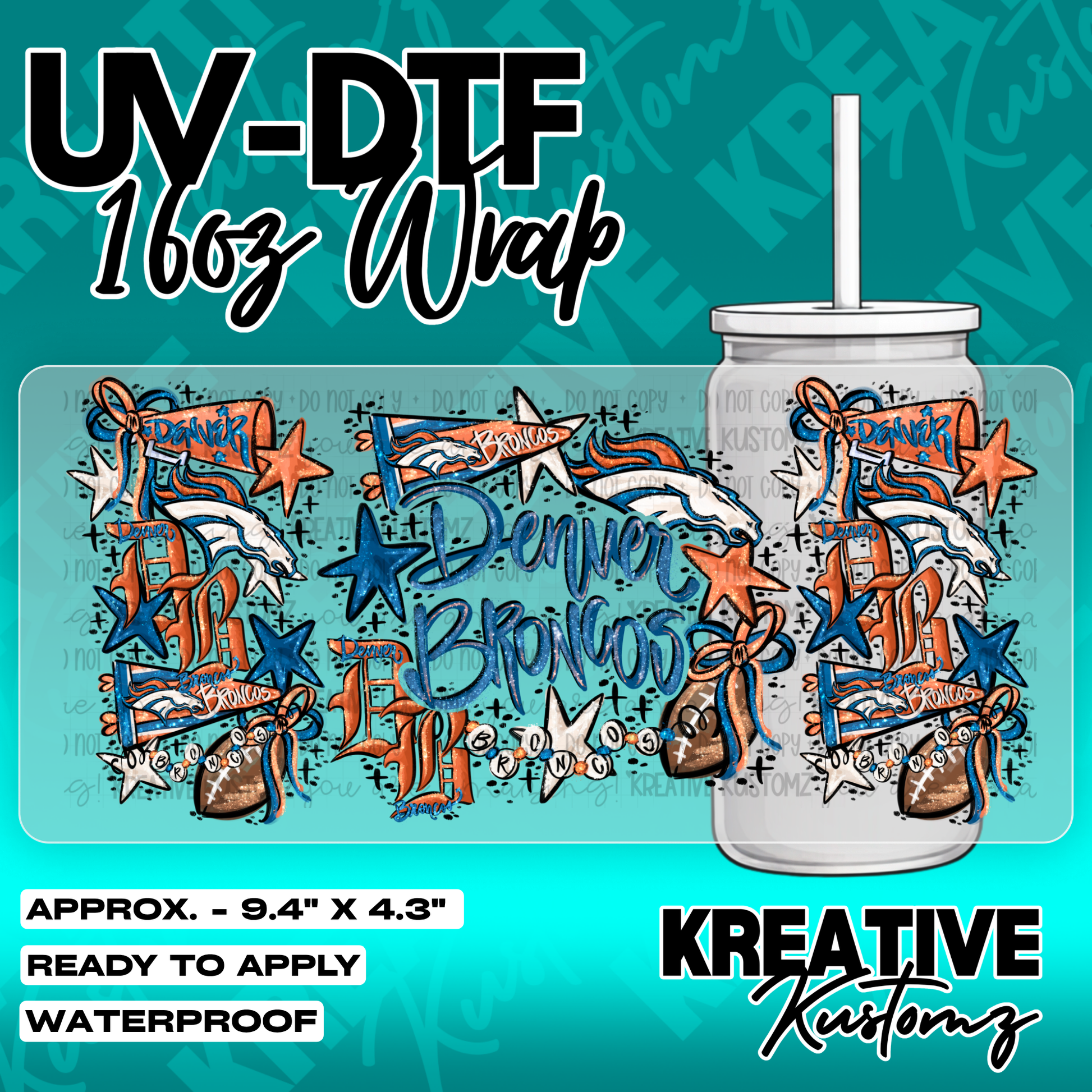 6286 | UV DTF Cup Wrap for 16oz Libbey Glass