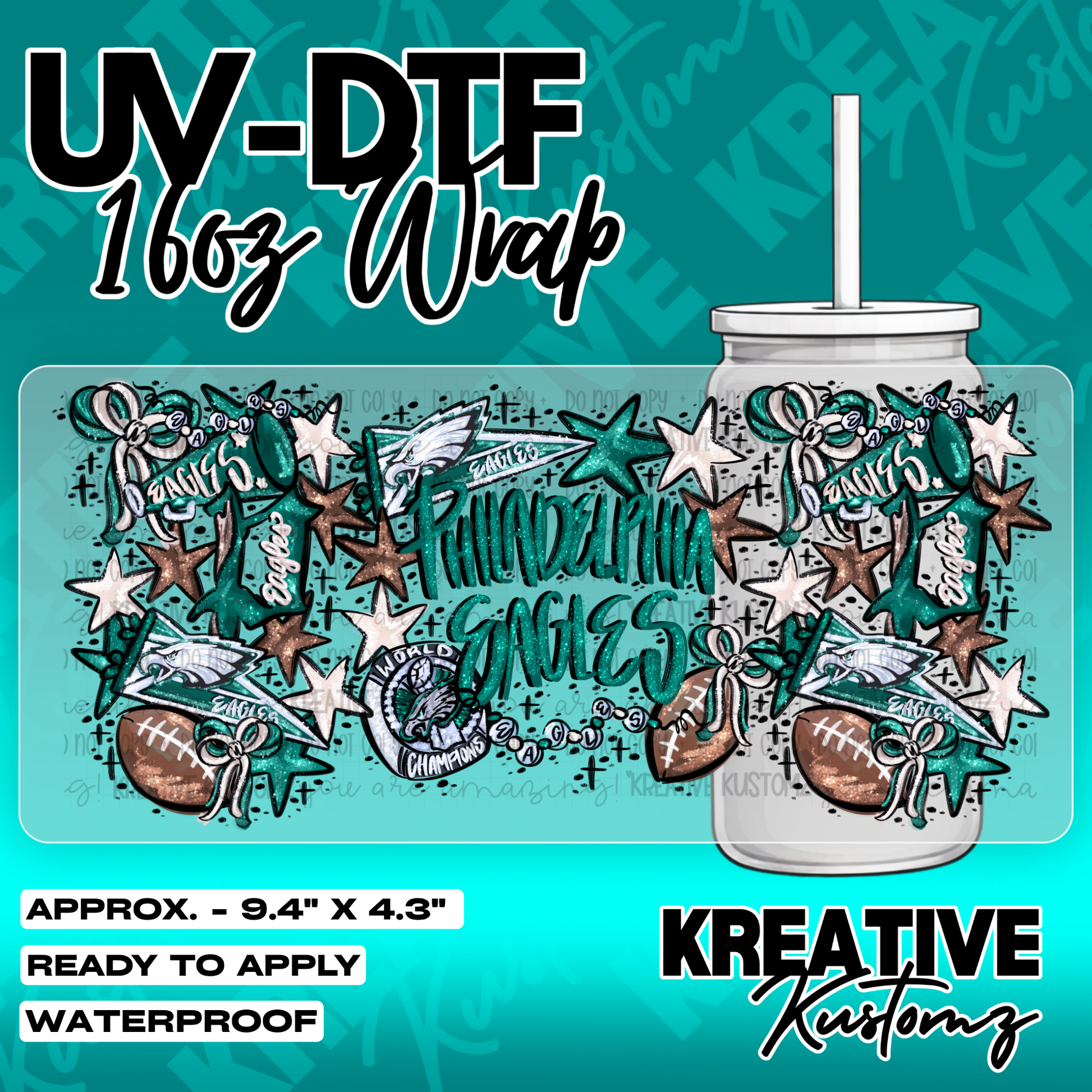 6288 | UV DTF Cup Wrap for 16oz Libbey Glass