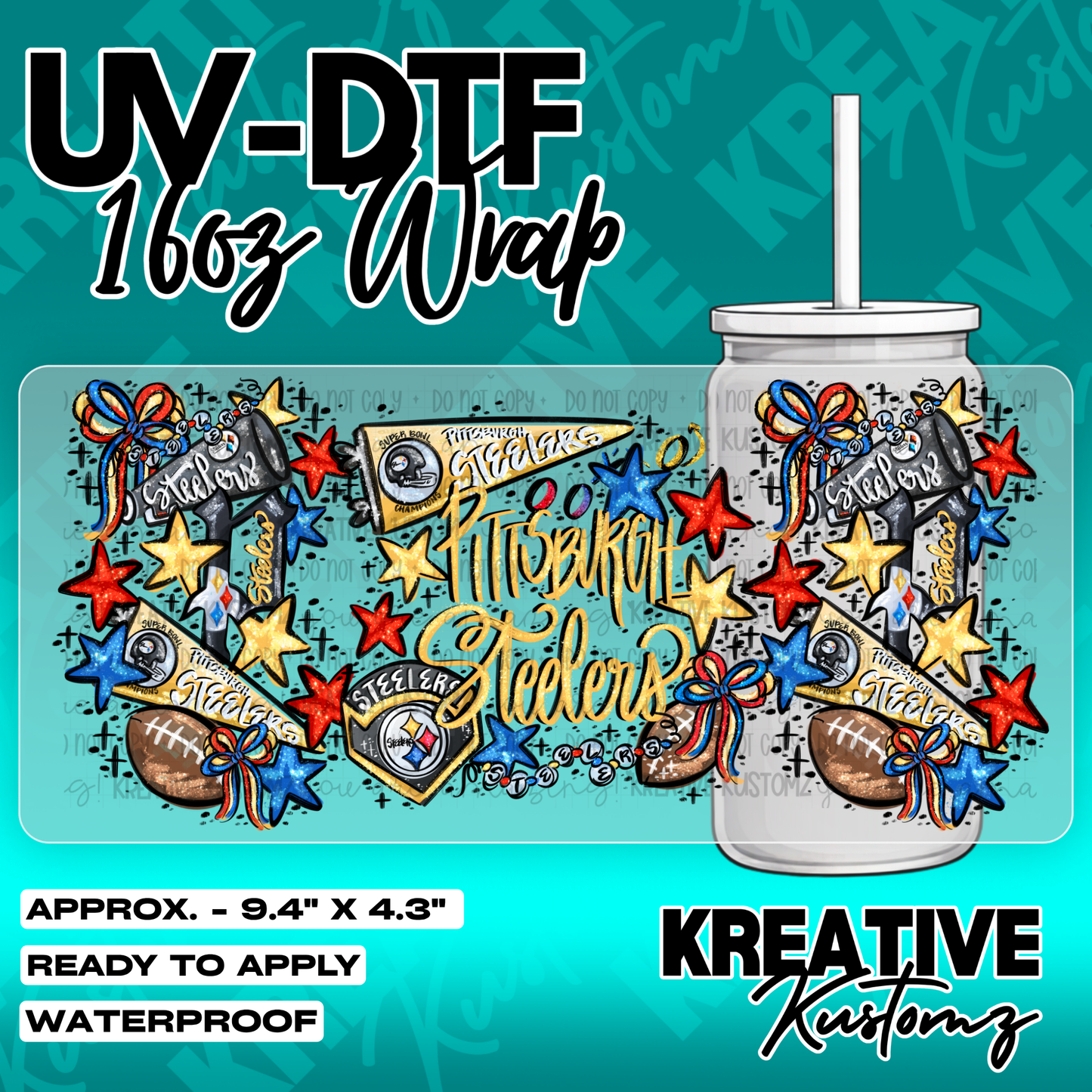 6290 | UV DTF Cup Wrap for 16oz Libbey Glass