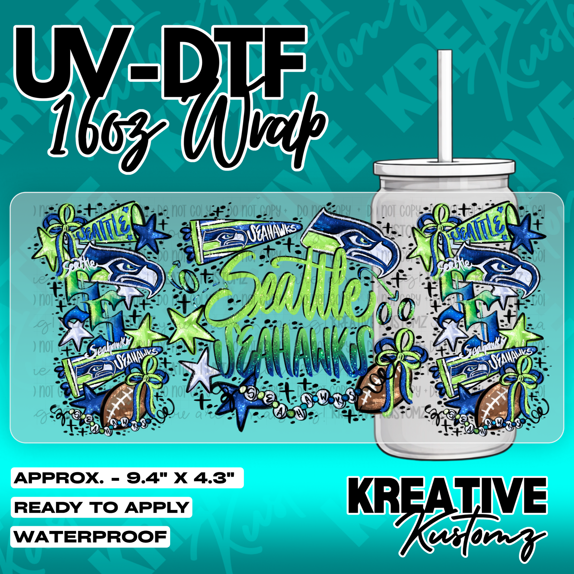 6293 | UV DTF Cup Wrap for 16oz Libbey Glass