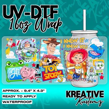 6313 | UV DTF Cup Wrap for 16oz Libbey Glass