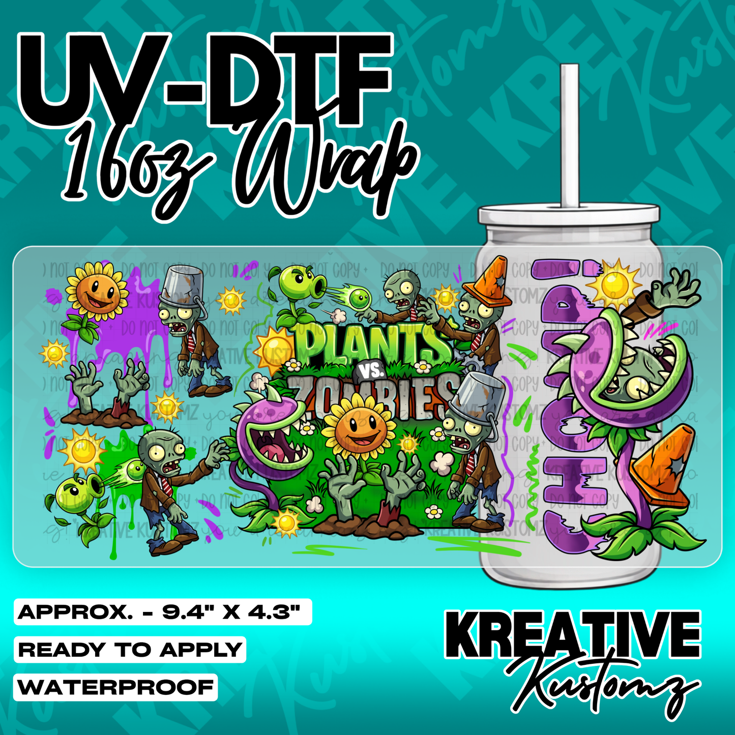 6325 | UV DTF Cup Wrap for 16oz Libbey Glass