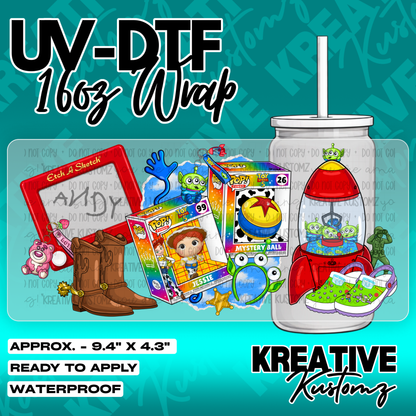 6329 | UV DTF Cup Wrap for 16oz Libbey Glass