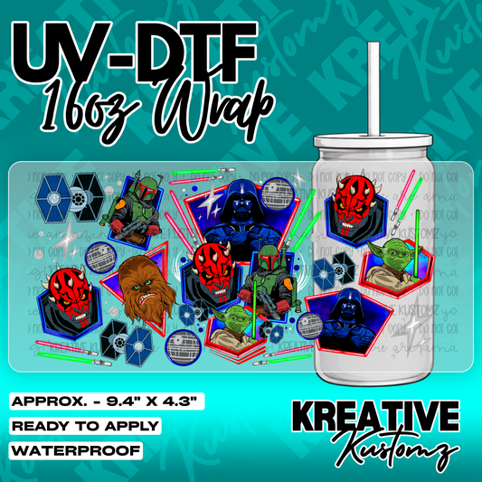 6344 | UV DTF Cup Wrap for 16oz Libbey Glass