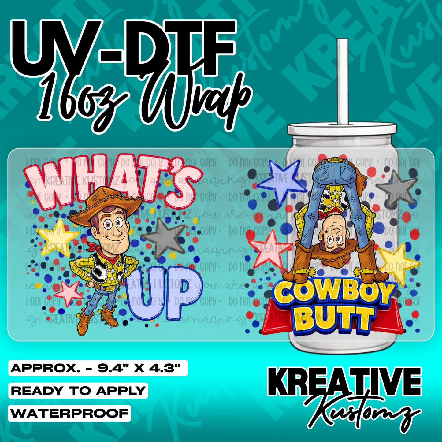 6361 | UV DTF Cup Wrap for 16oz Libbey Glass