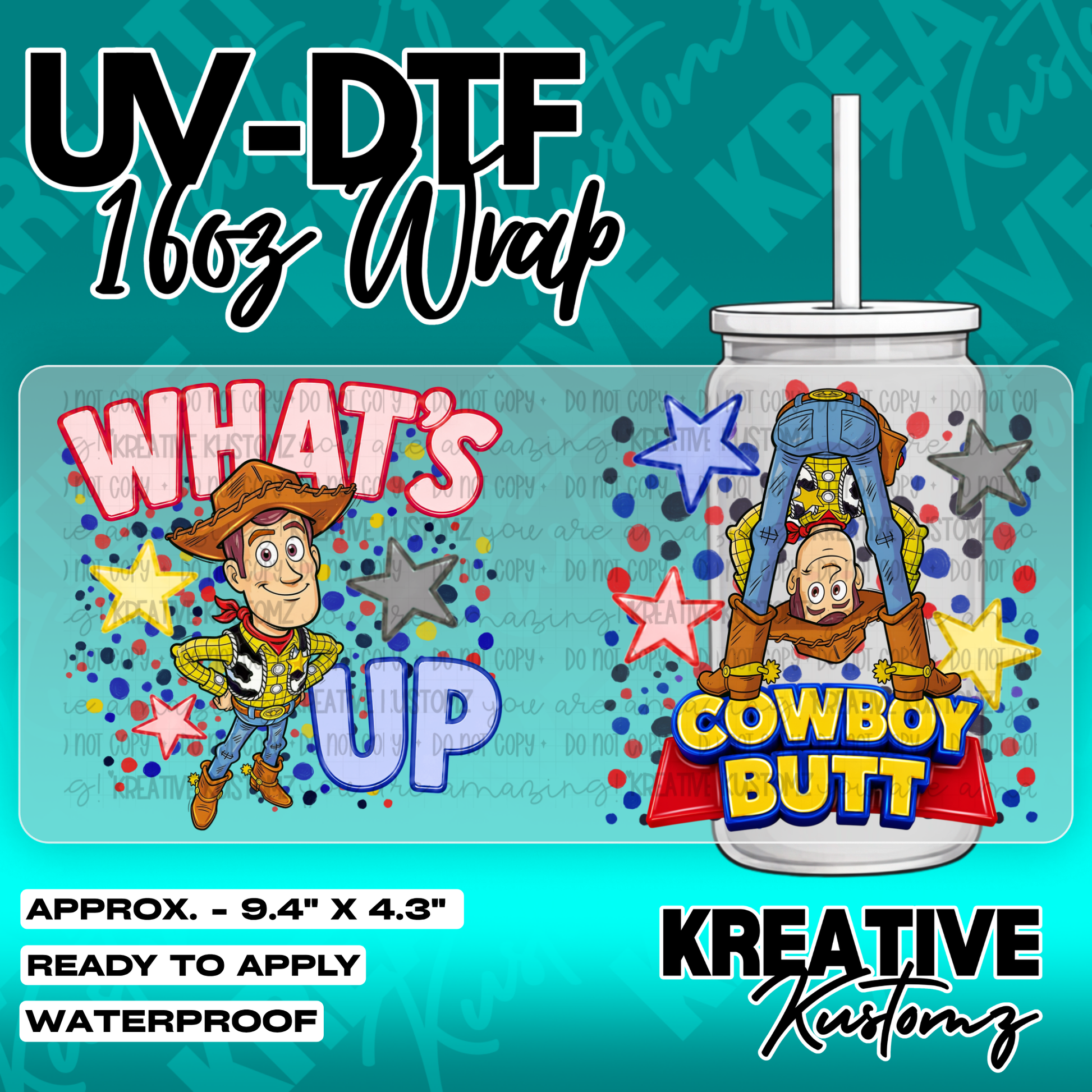 6361 | UV DTF Cup Wrap for 16oz Libbey Glass
